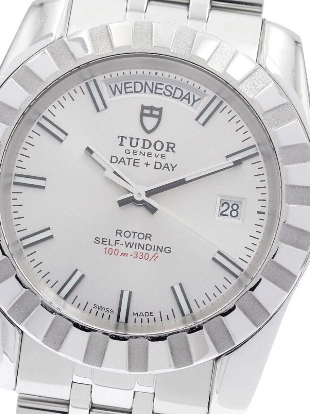 TUDOR Classic Date Day 23010 Silver Dial Automatic Men's Watch_960454